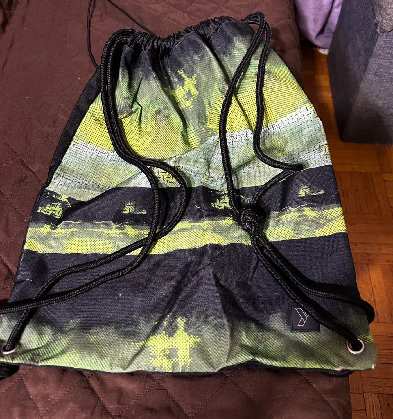 Black Drawstring Backpack thumbnail