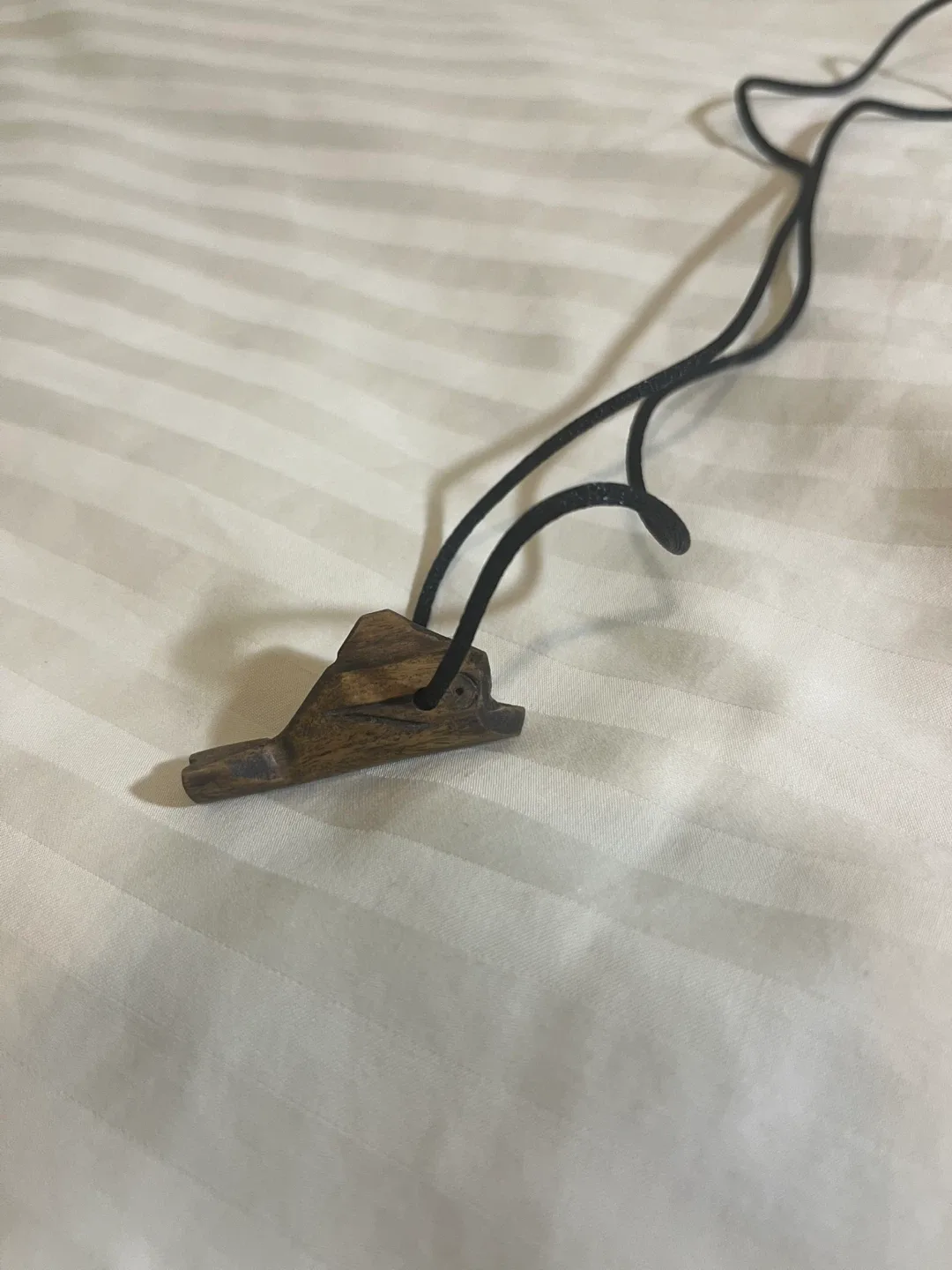 Hand Carved Wood Fish Necklace image indicator(2)