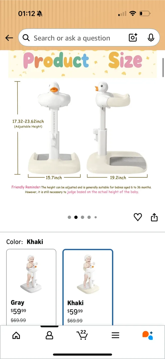 Baby Shower Stand with Anti-slip Base image indicator(2)