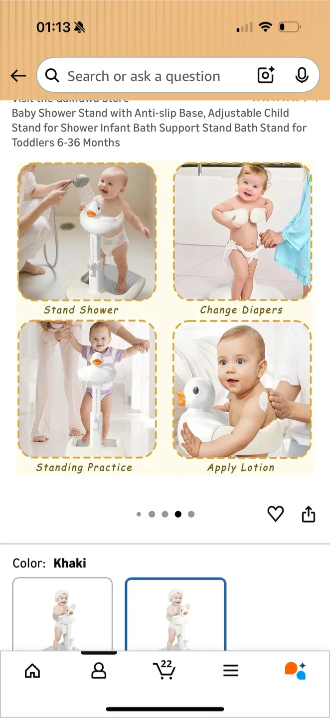 Baby Shower Stand with Anti-slip Base image indicator(6)