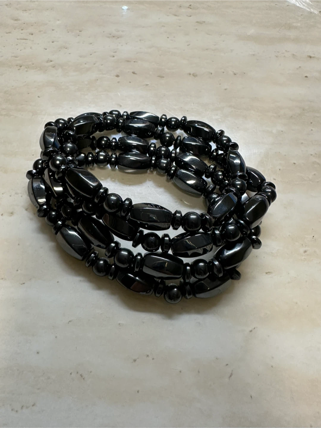 Magnetic Hematite Bracelet - Set of 4 - photo 4