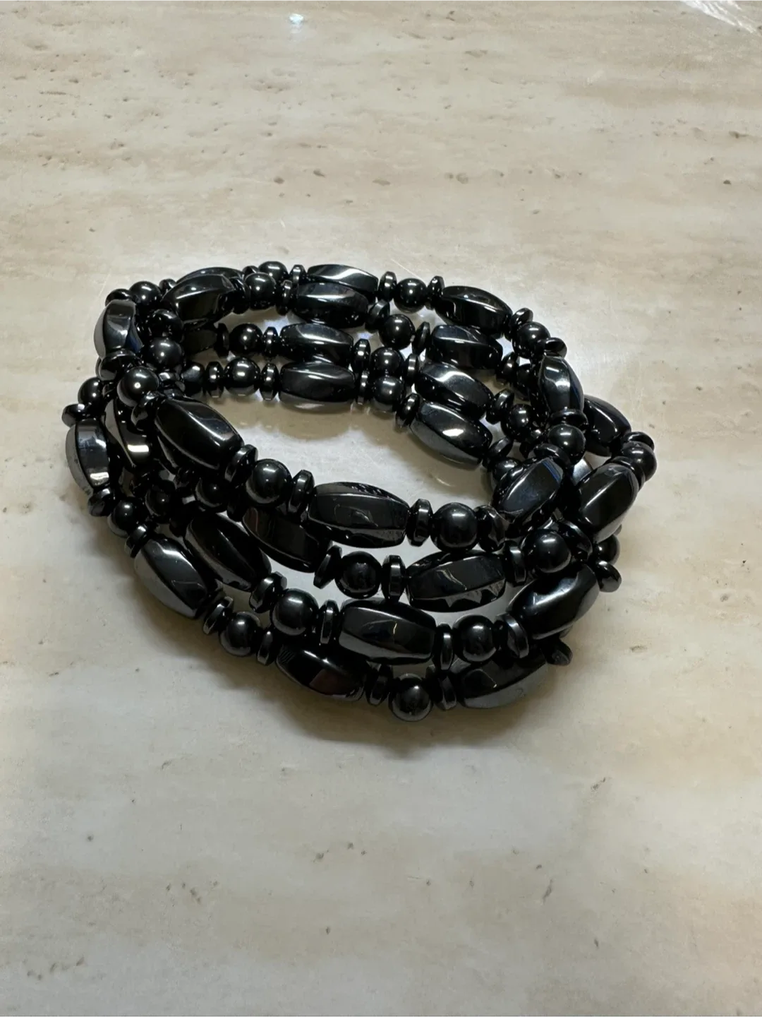 Magnetic Hematite Bracelet - Set of 4 image indicator(4)