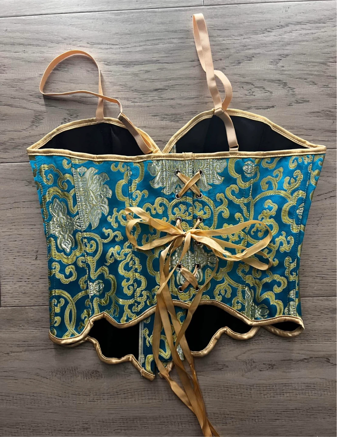 Blue & Gold Corset Top - photo 2