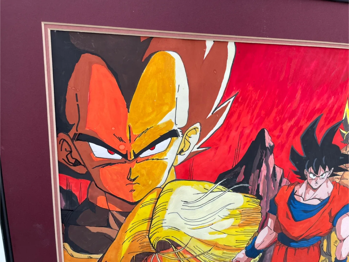Dragon Ball Z Framed original art acrylic signed rc image indicator(3)