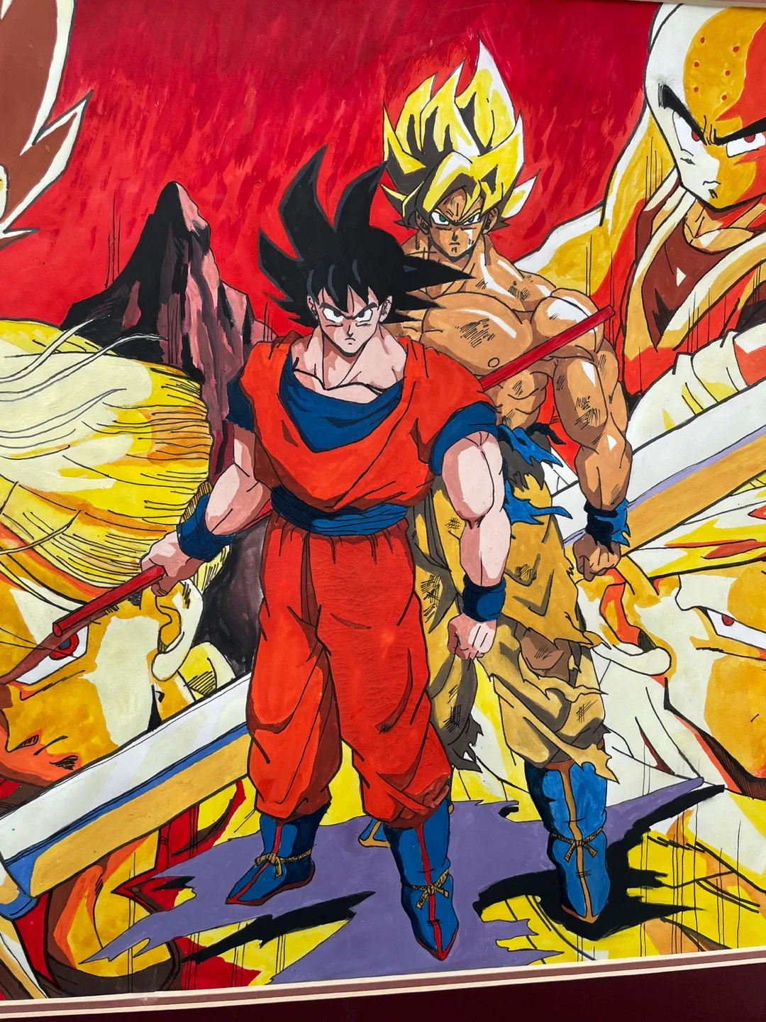 Dragon Ball Z Framed original art acrylic signed rc image indicator(4)