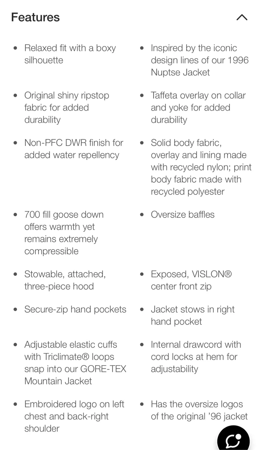 (Retail $486)New The North Face 1996 Retro Nuptse Down Jacket image indicator(7)