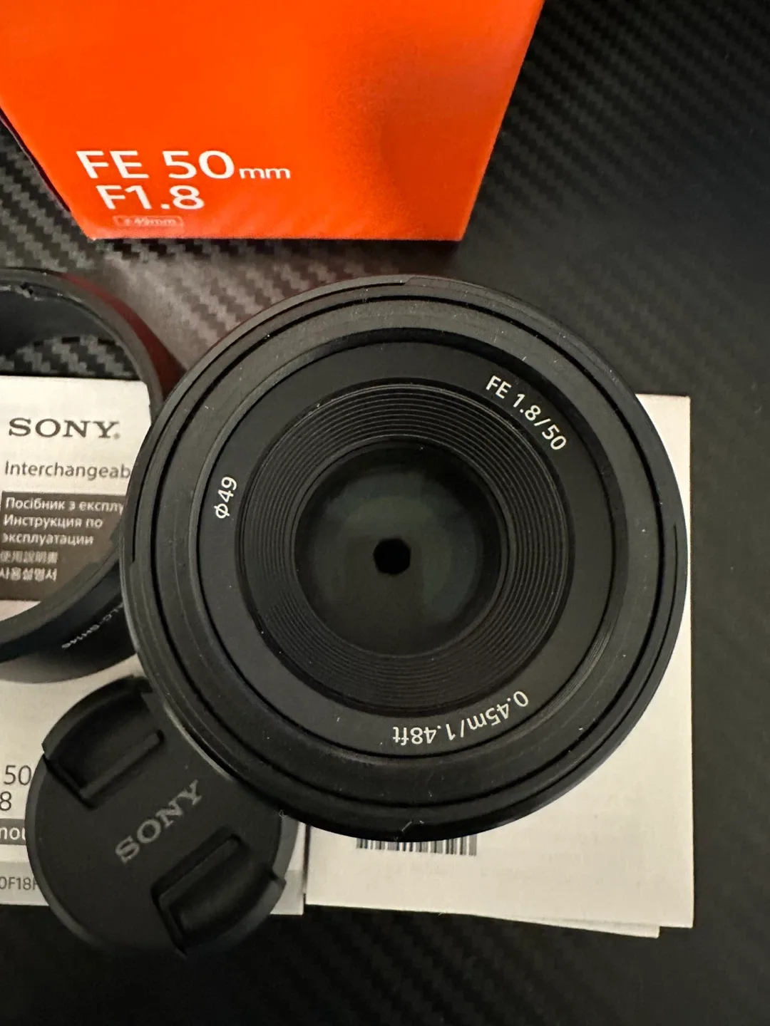 Sony FE 50mm F1.8 Lens image indicator(2)