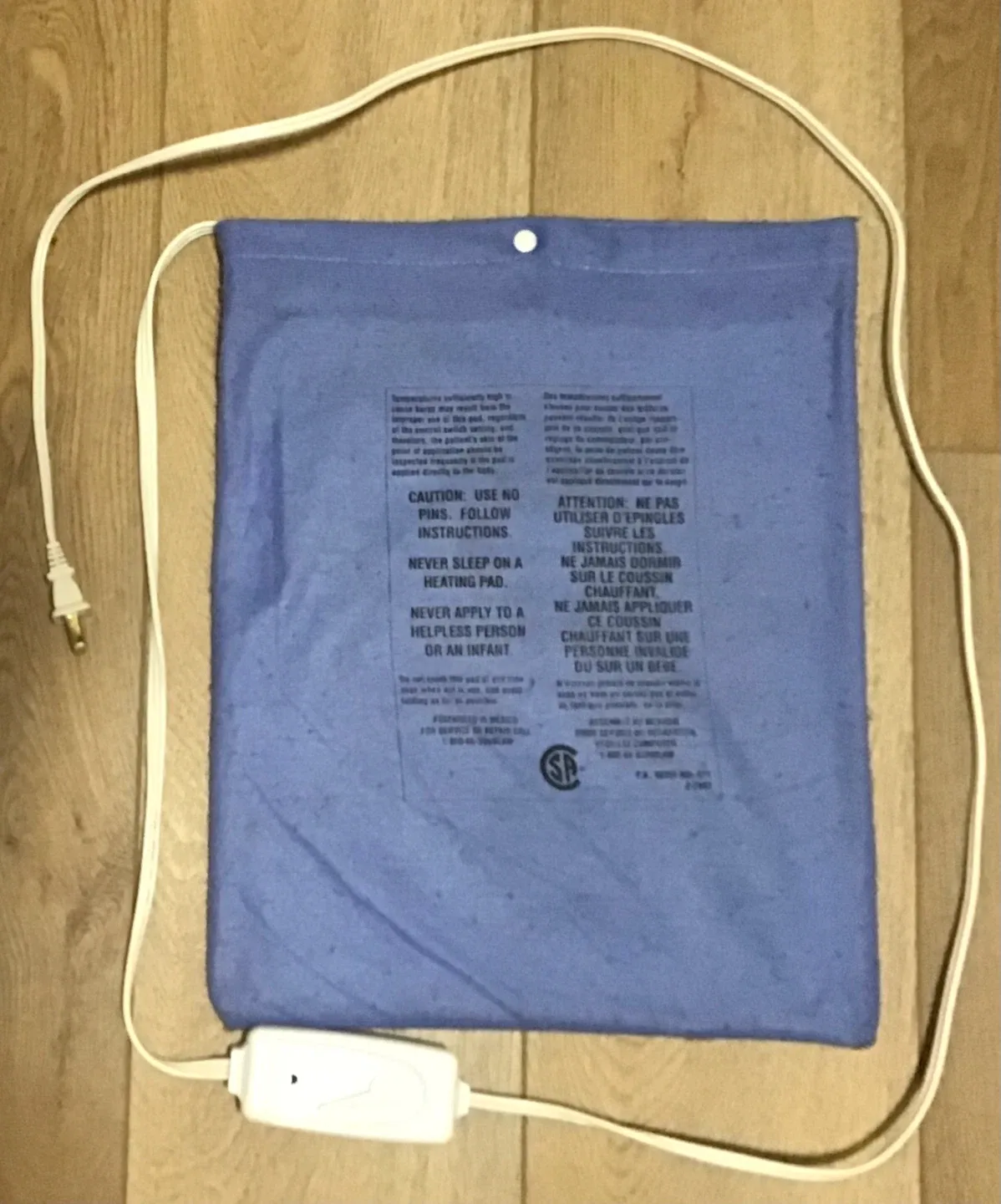 Sunbeam Heating Pad - Blue thumbnail