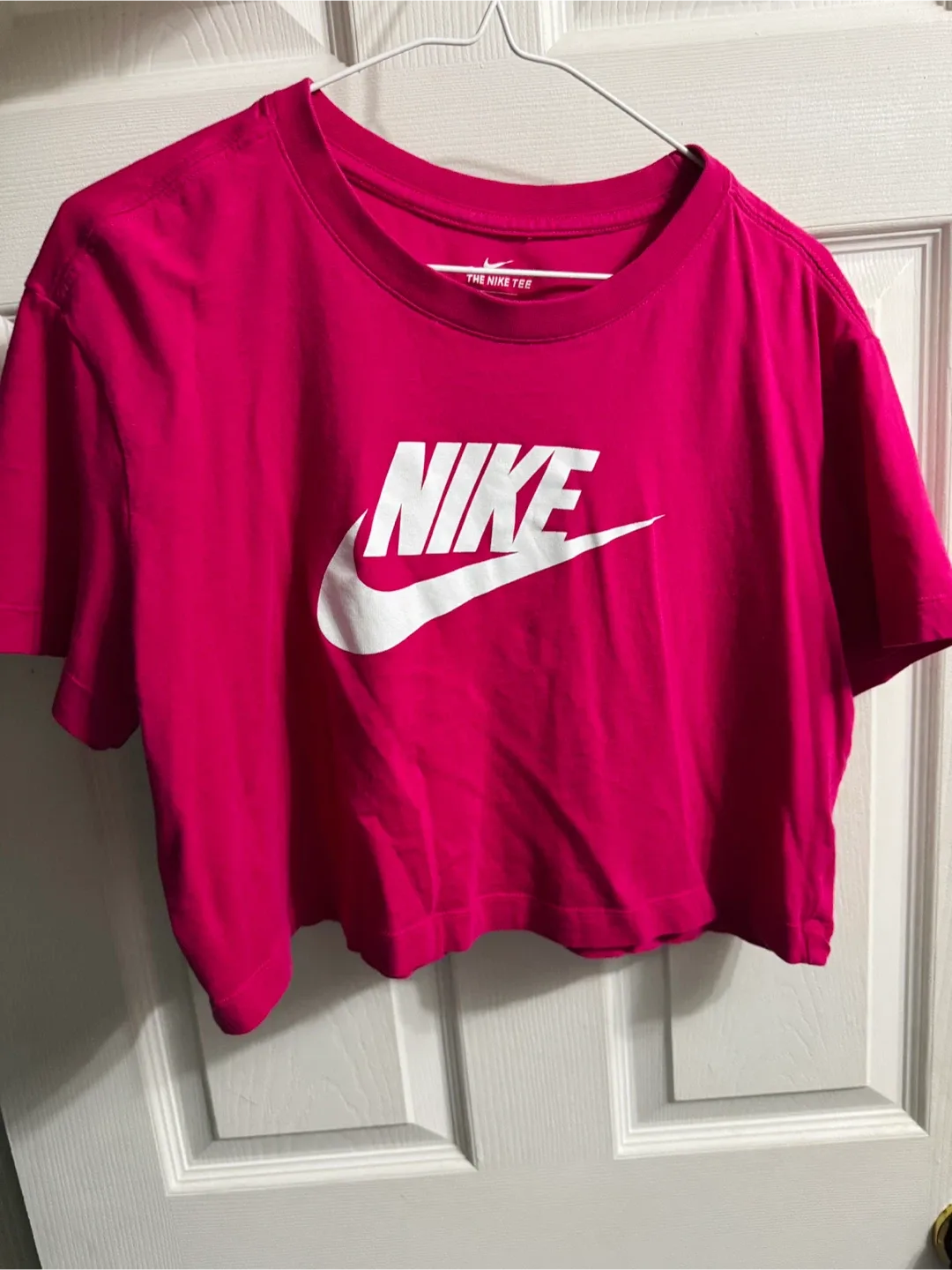 Nike Pink Cropped T-Shirt