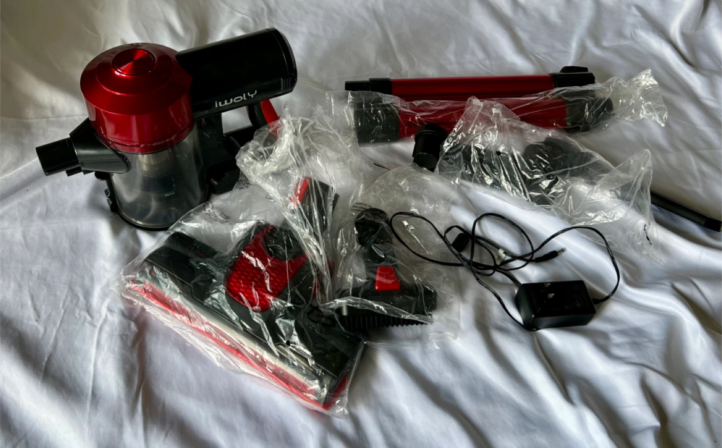 iWoly Cordless Stick Vacuum - Red & Black - photo 2