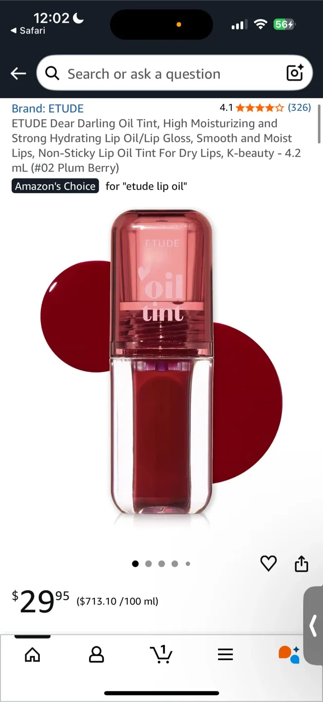 ETUDE Dear Darling Lip Oil Tint image indicator(2)