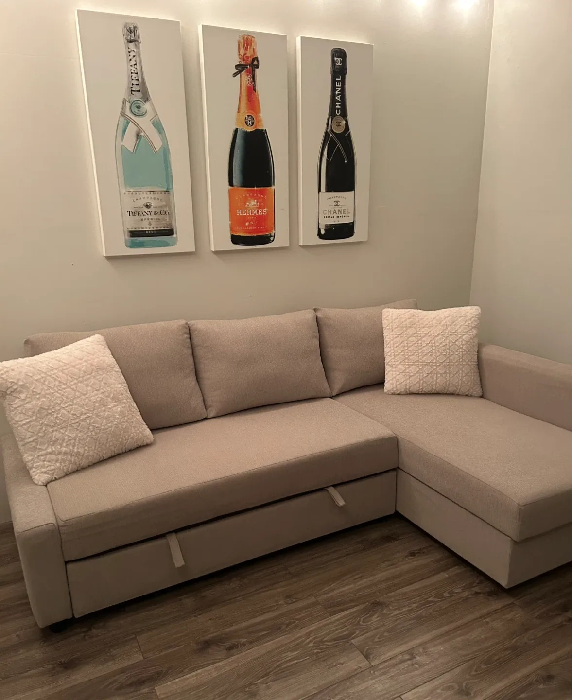 Beige IKEA Sofa bed Sectional image indicator(4)