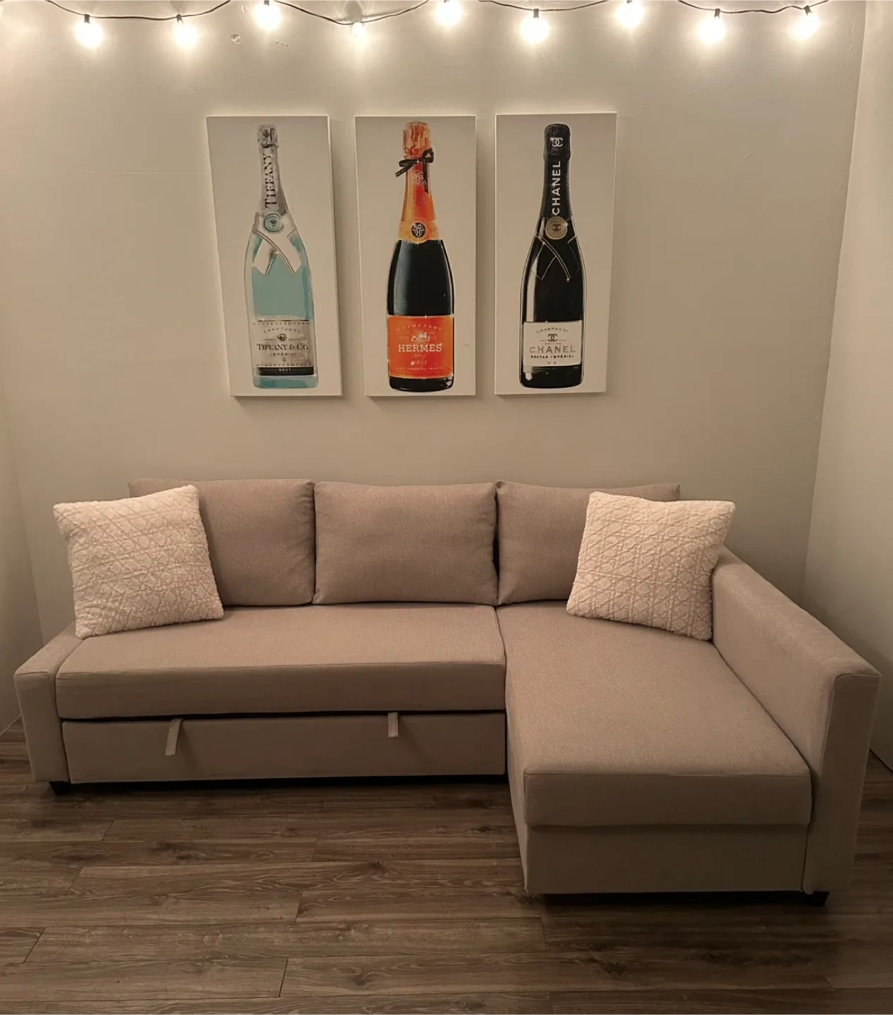 Beige IKEA Sofa bed Sectional image indicator(3)