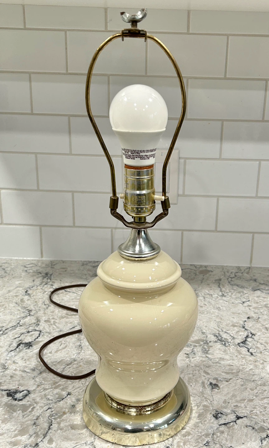 Cream Table Lamp