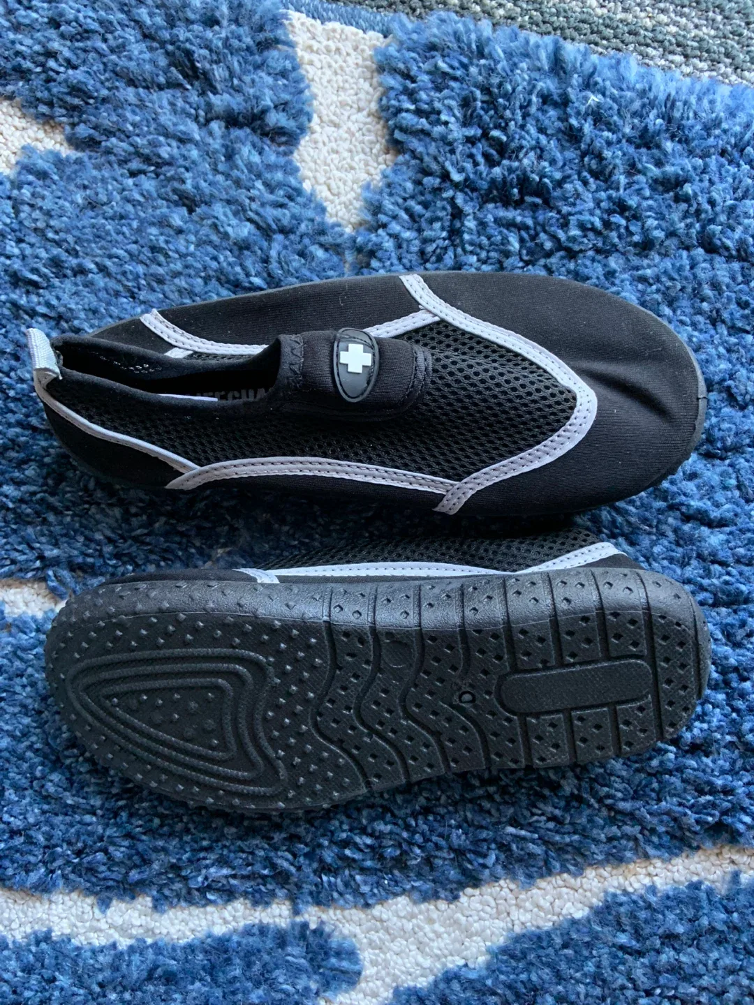 Black Water Shoes with White Trim #freecycle thumbnail