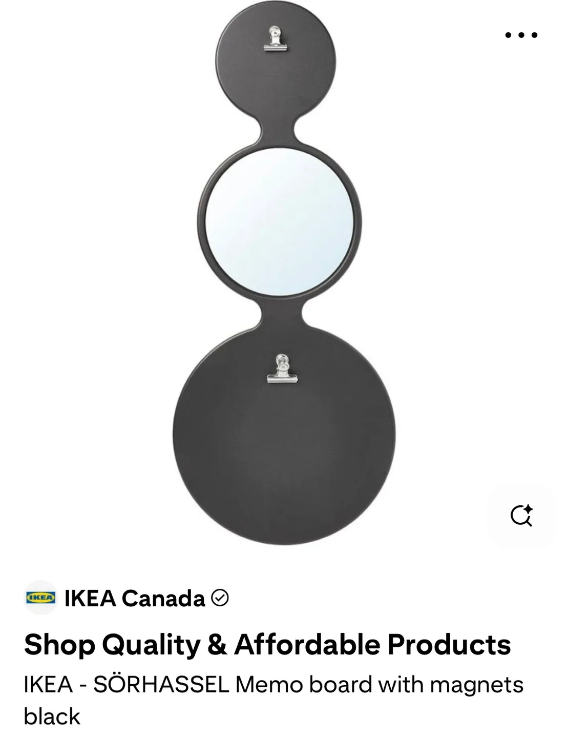 SÖRHASSEL Memo board with magnets image indicator(3)