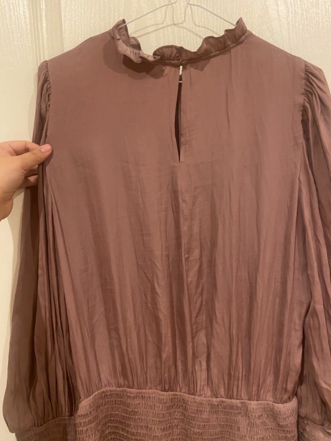 Mustard seed tie-back silky mini dress - photo 2
