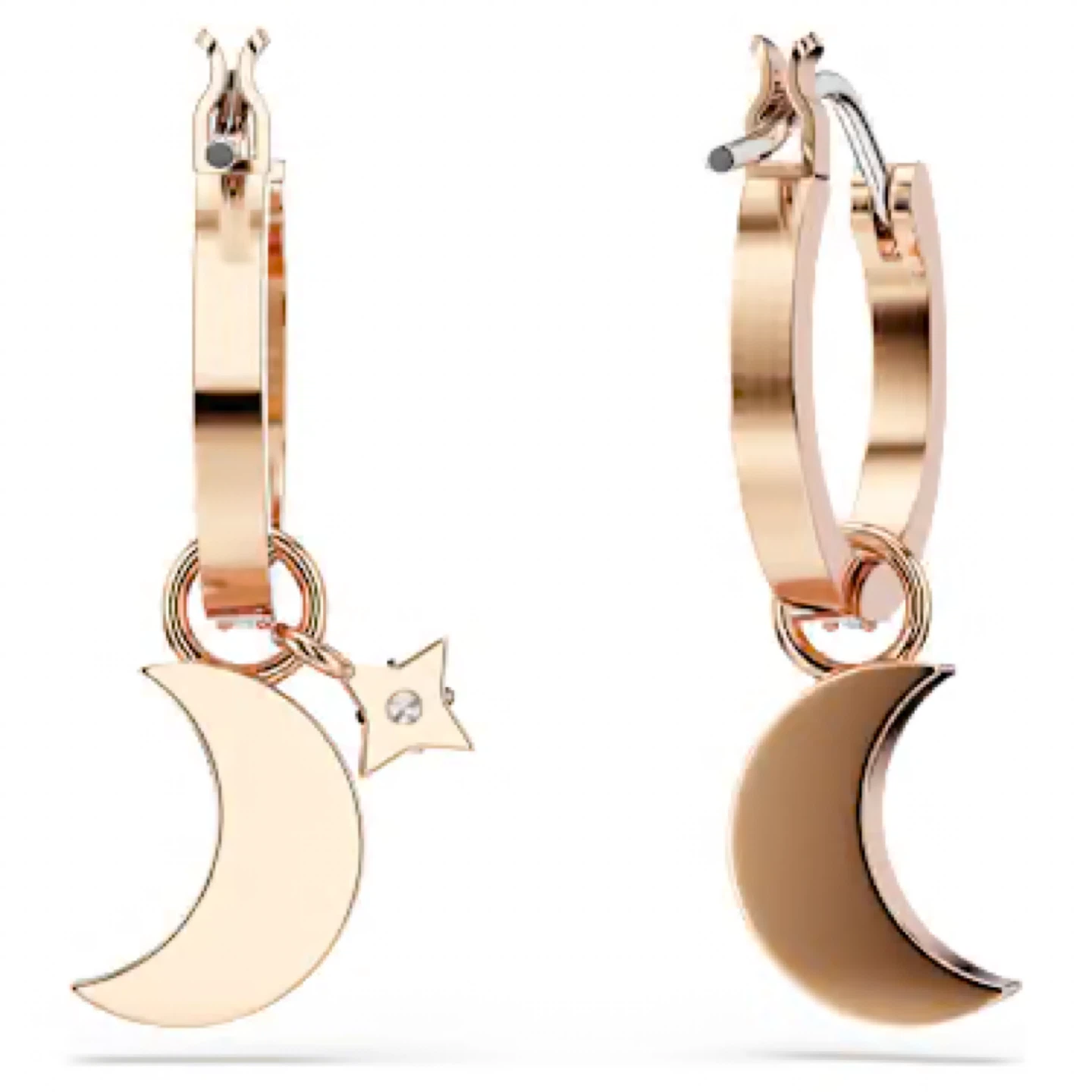 Swarovski symbolic Moon Hoop Earrings - photo 2