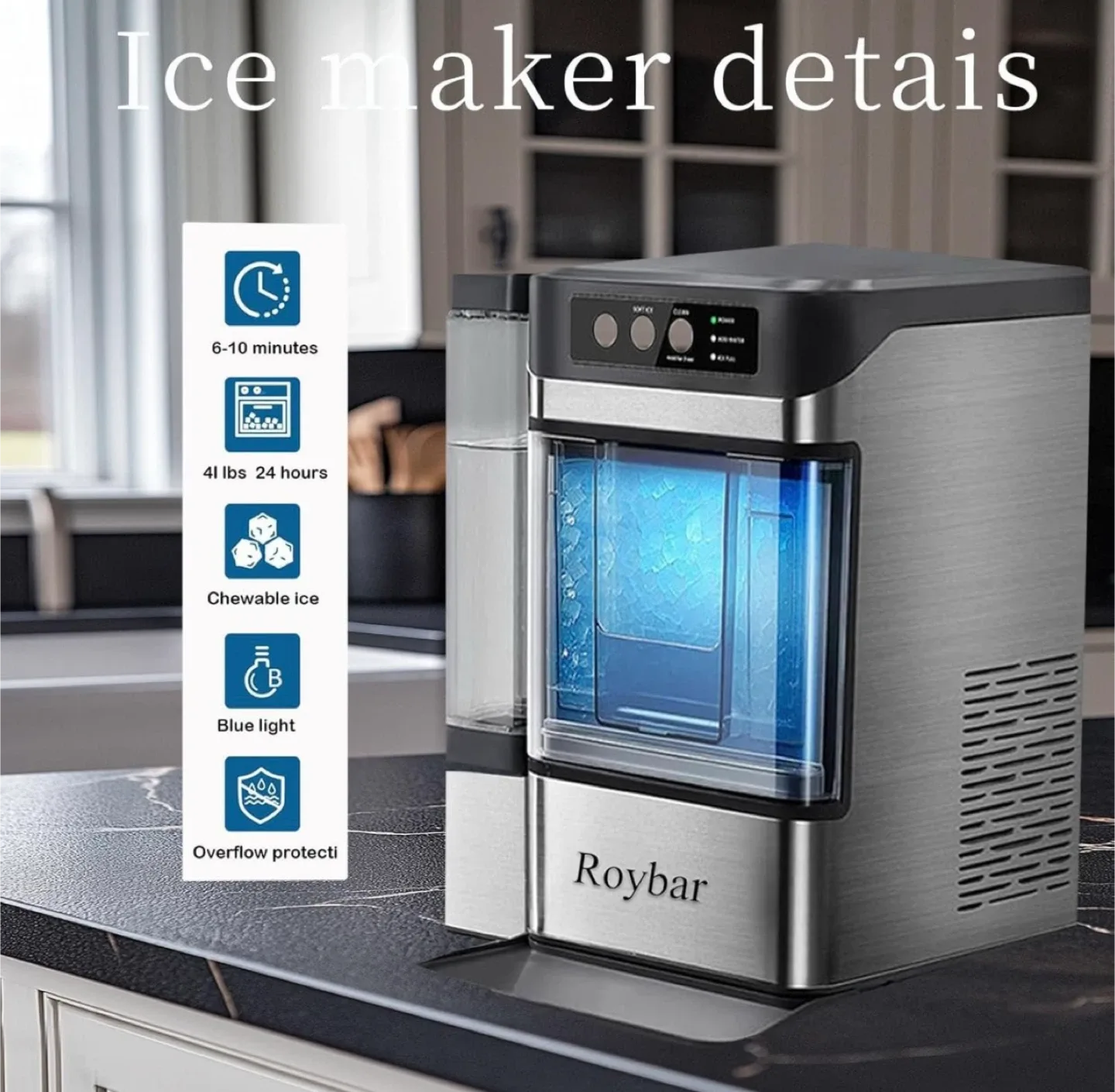 New in box Roybar Ice Maker - Makes Ice in 6 Minutes! thumbnail