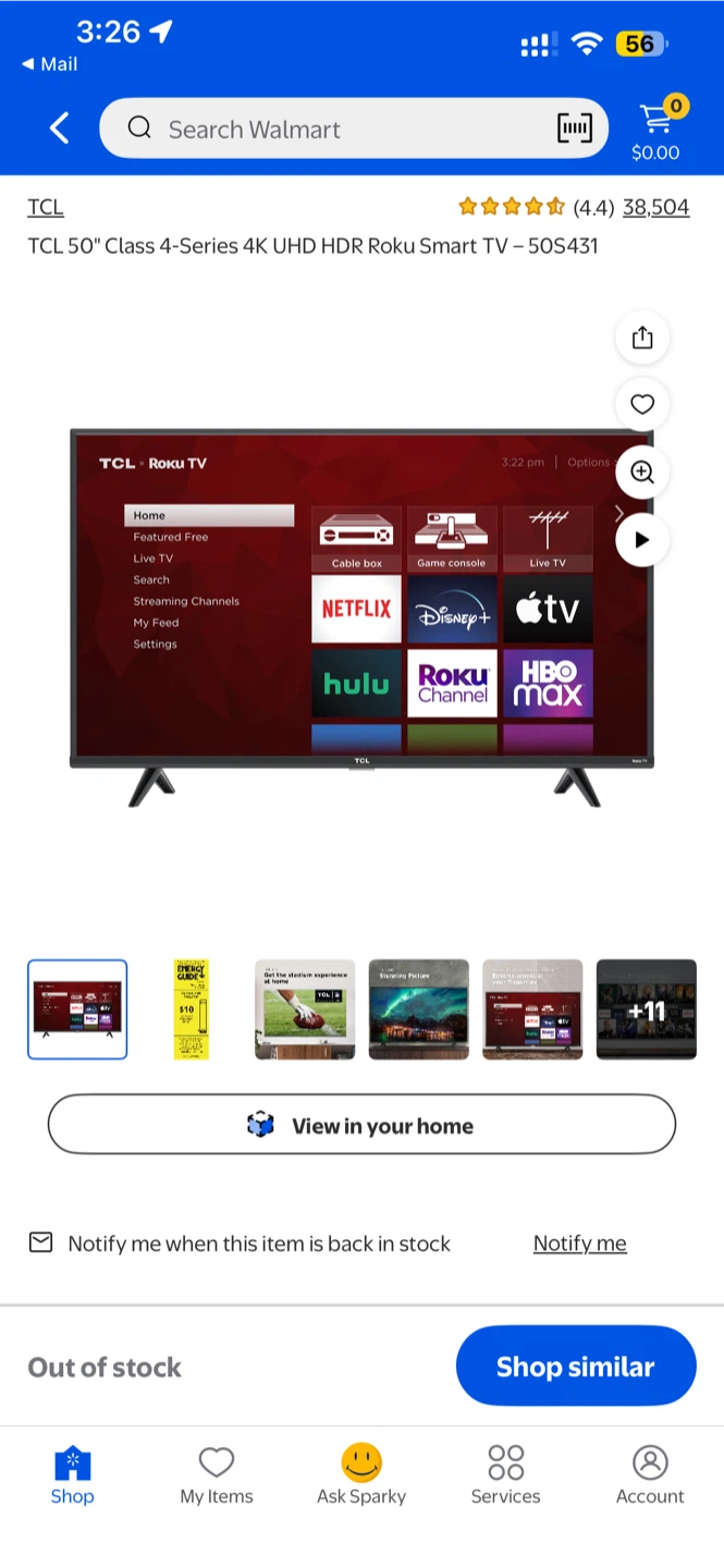 📺 TCL 50” 4-Series 4K UHD HDR Roku Smart TV + wall mount - photo 4