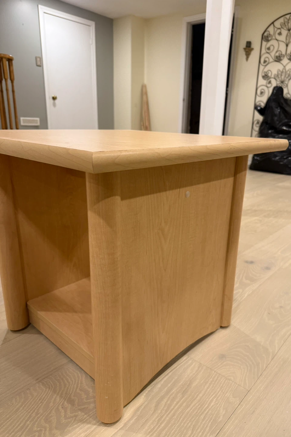 Wooden Side Table with Shelf - photo 4
