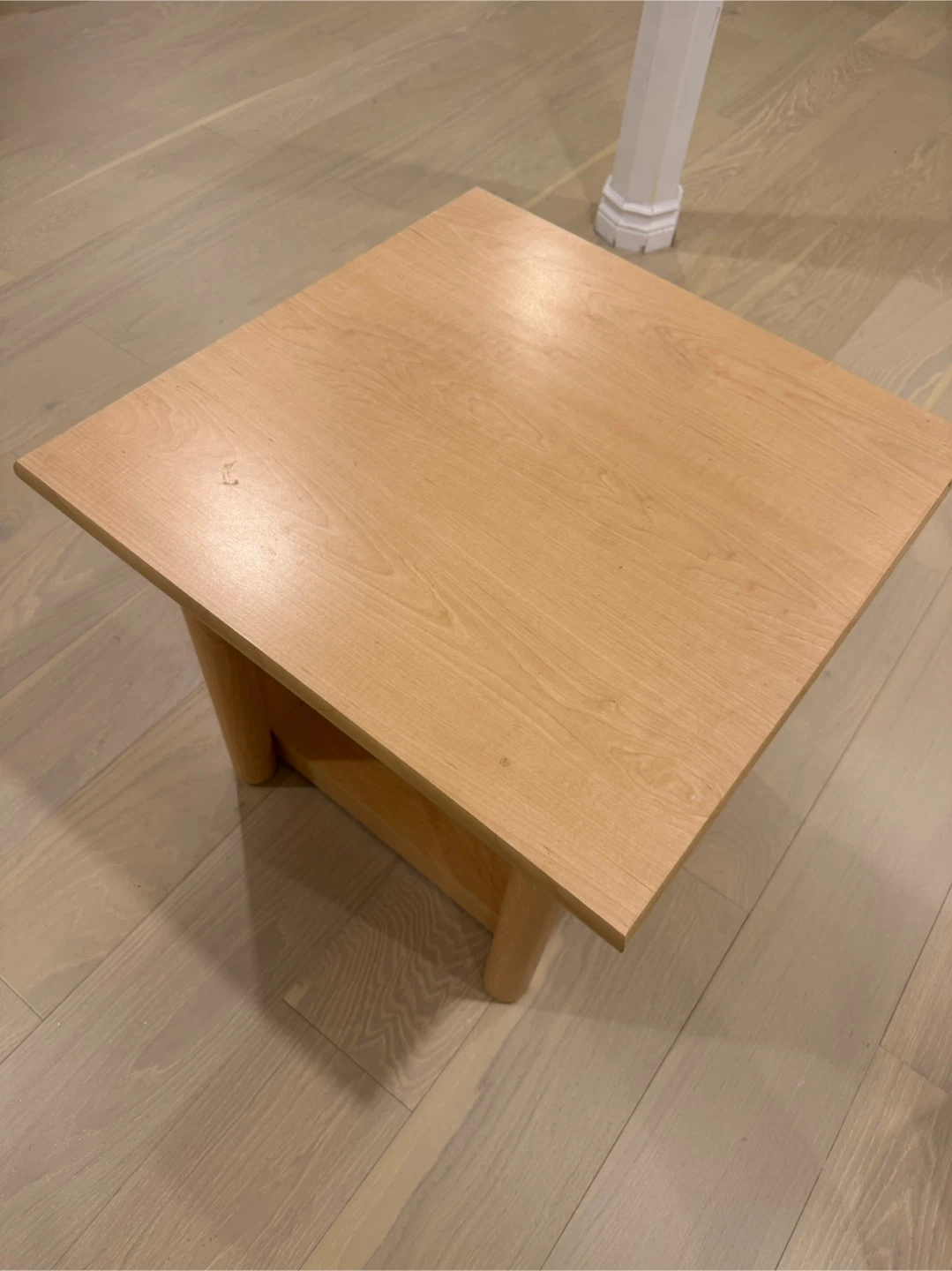 Wooden Side Table with Shelf - photo 3