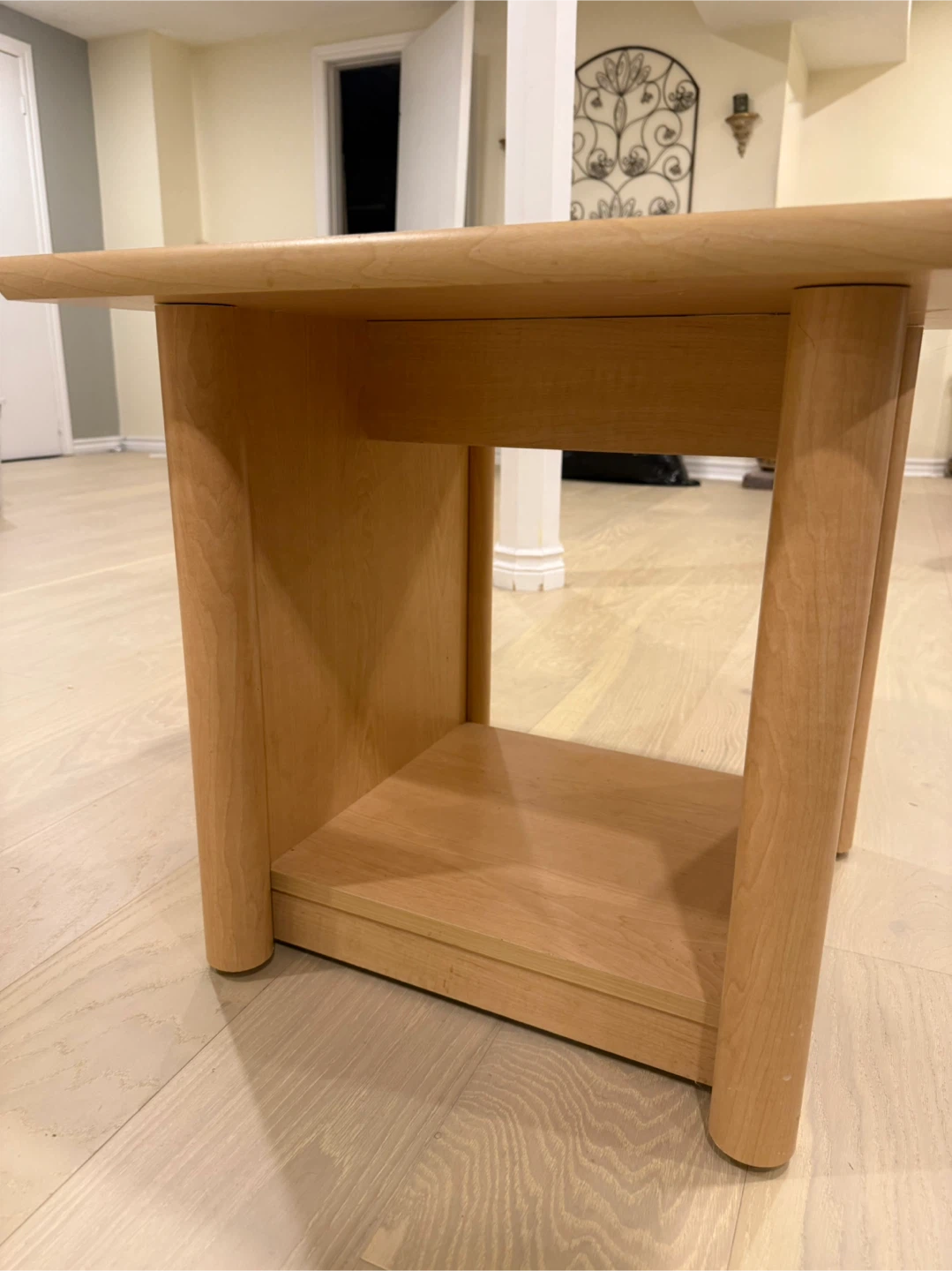 Wooden Side Table with Shelf - photo 2
