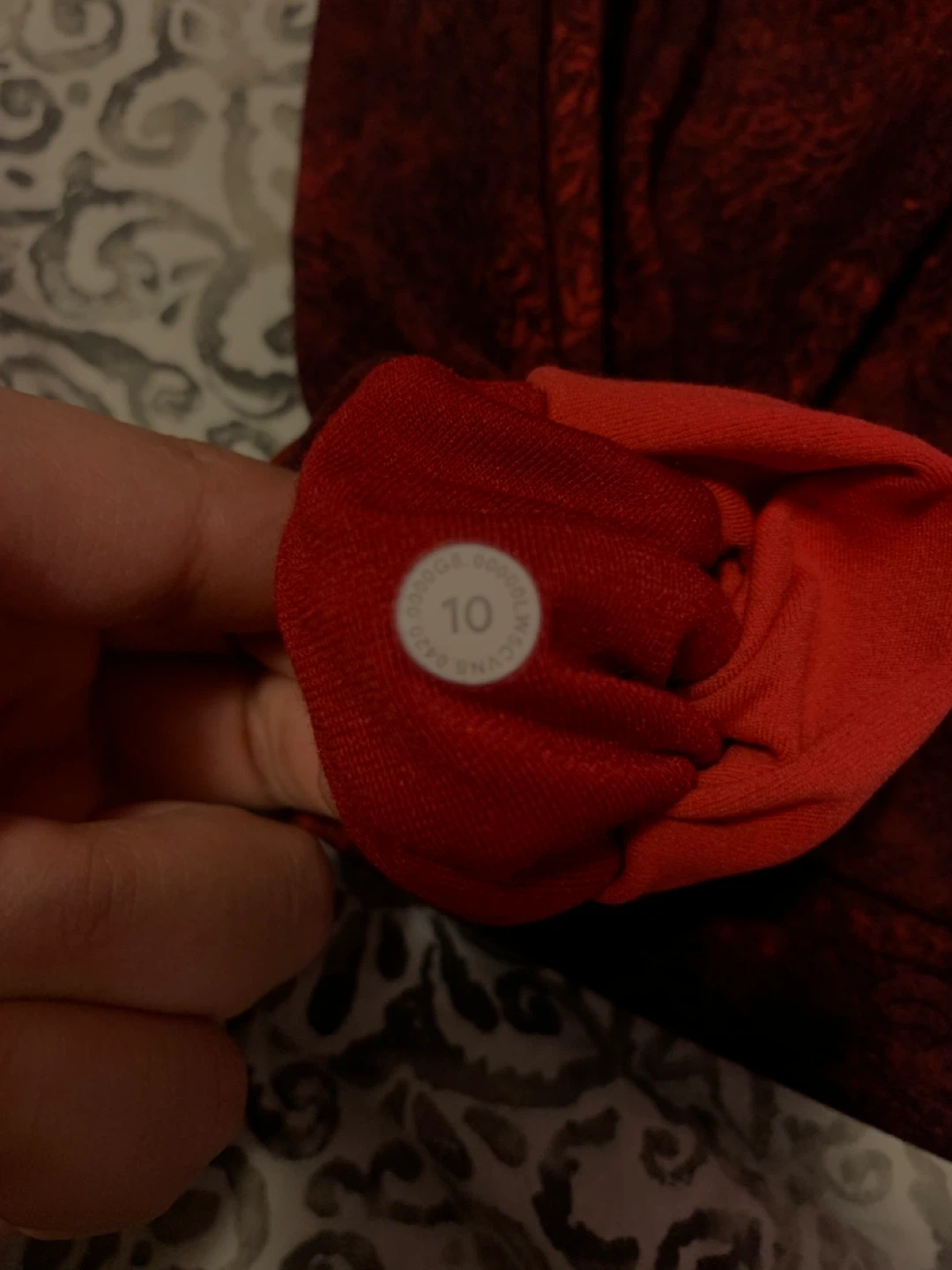 Lululemon Red Patterned Leggings - Size 10 - photo 3