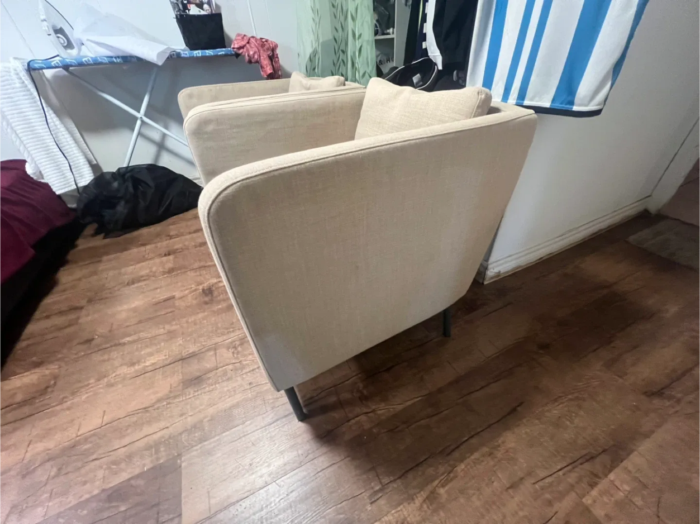 Set of 2 Beige Accent Chairs image indicator(4)