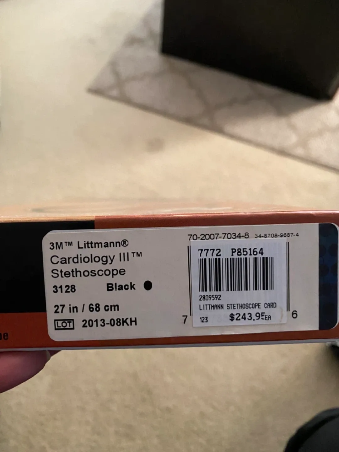 Littmann Cardiology III Stethoscope - Black, New in Box! image indicator(2)