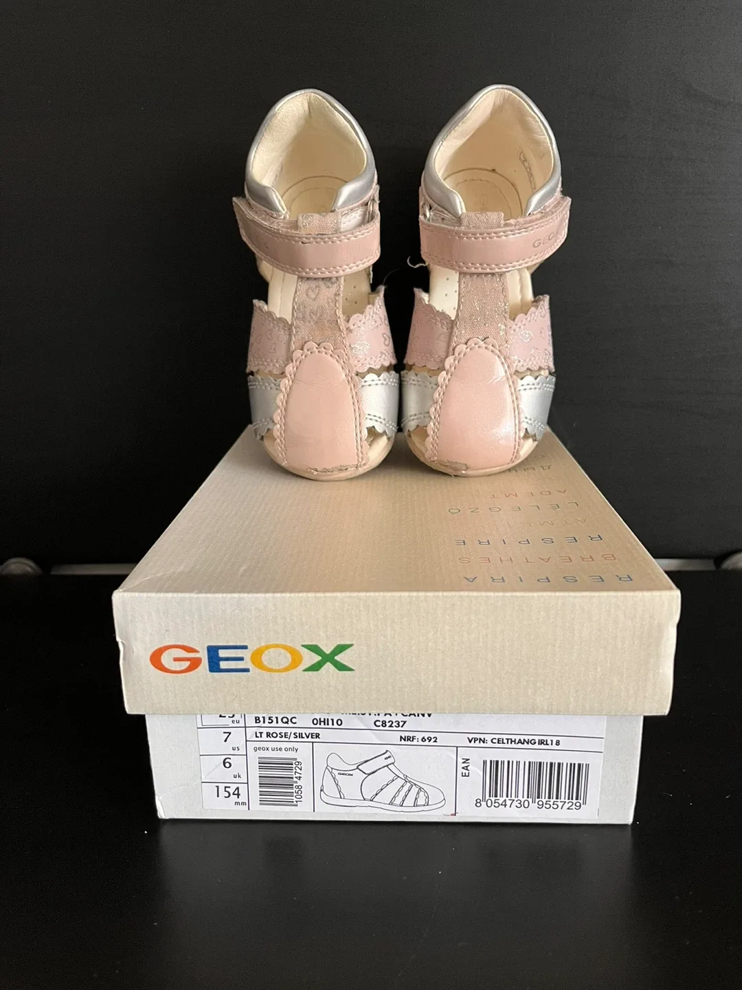 Used  Geox Sandals Size 7 US Toddler image indicator(2)