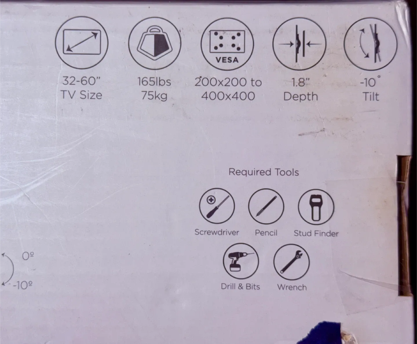 MOUNTS Tilt Flat TV Wall Mount 32-60" image indicator(3)