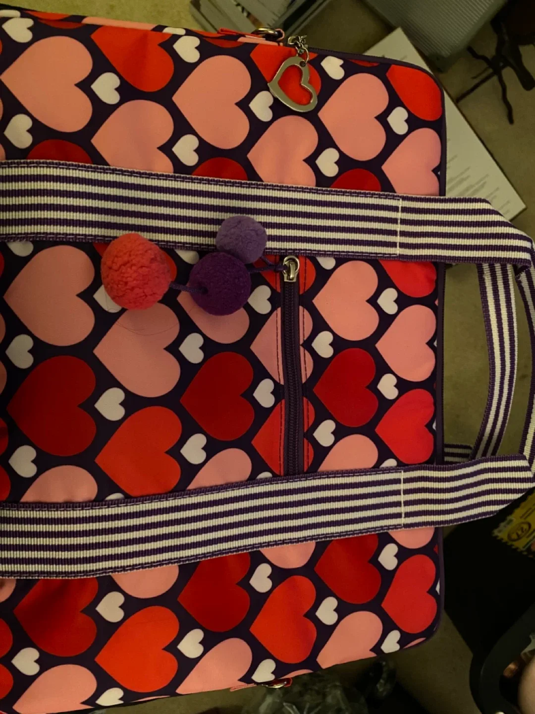 Heart Print laptop case / tote thumbnail