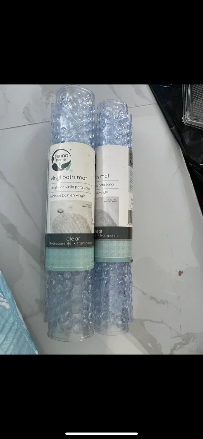 Zenna Home Clear Vinyl Bath Mat thumbnail