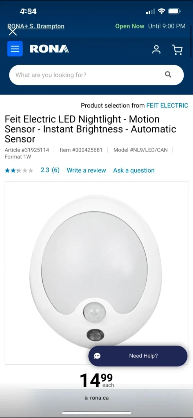 Feit Electric LED Nightlight - Motion Sensor thumbnail