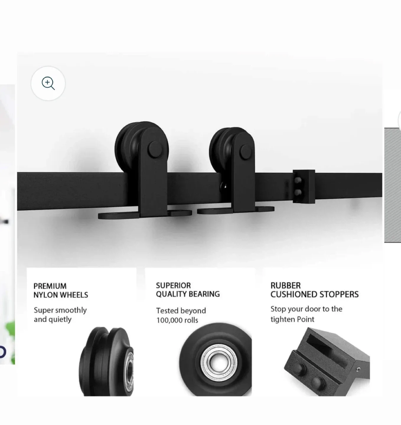 New Barn Door Hardware Kit - 6.6 FT thumbnail