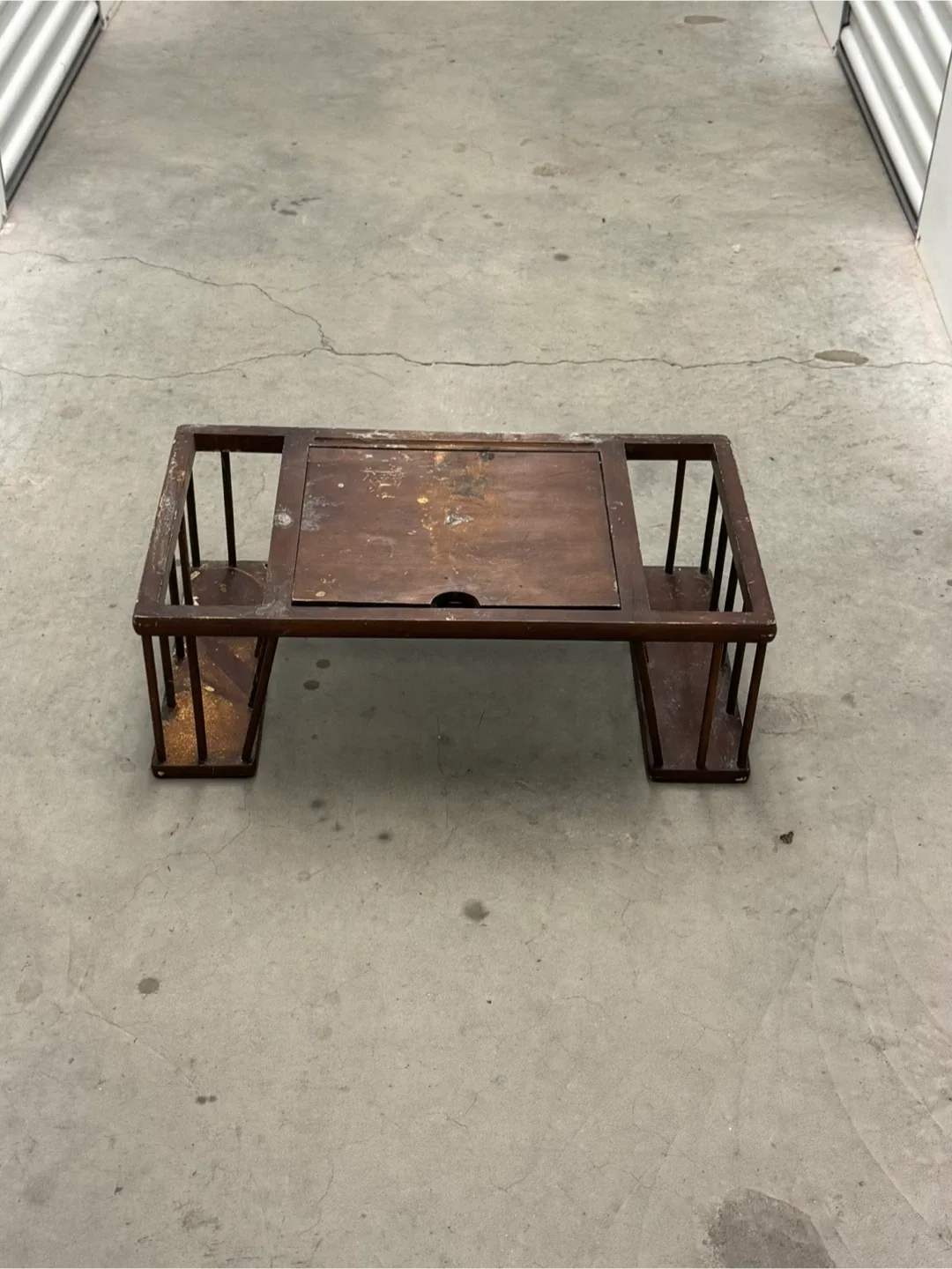 Vintage Wooden Bed Desk Tray image indicator(2)