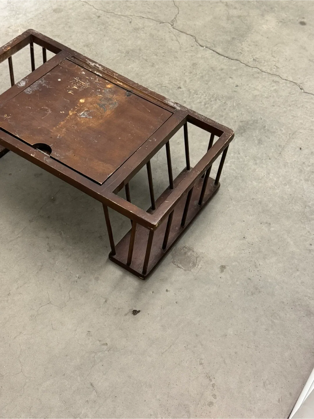 Vintage Wooden Bed Desk Tray image indicator(3)