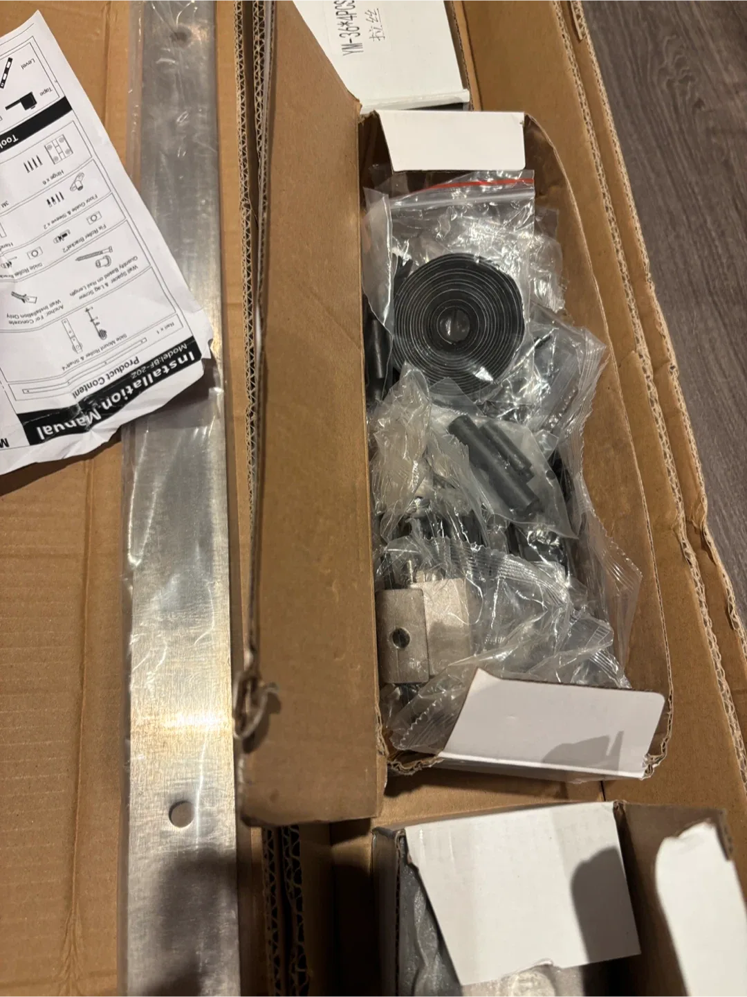 Bifold Sliding Barn Door Hardware Kit - Model BF-20Z-56Inches image indicator(7)