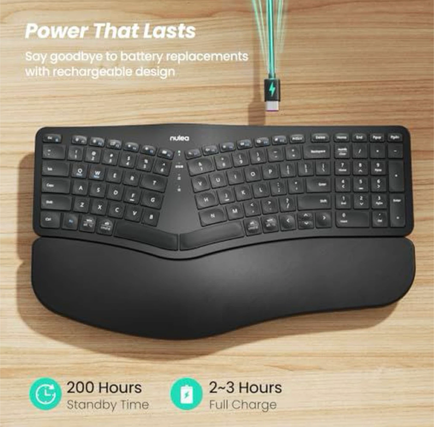 Nulea RT05B Ergonomic Keyboard - NEW