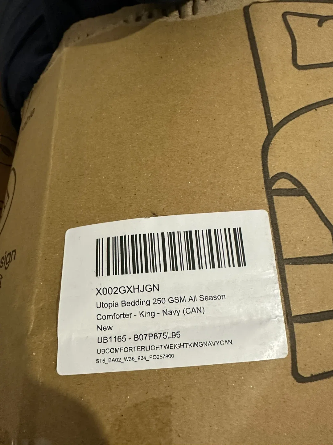 New Utopia Bedding King Size Navy Comforter thumbnail