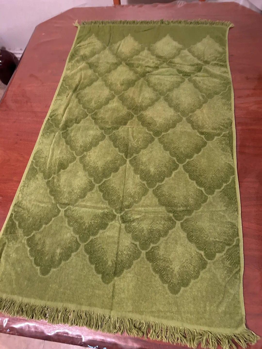 Vintage Cannon Royal Family Green Cotton Bath Mat image indicator(4)