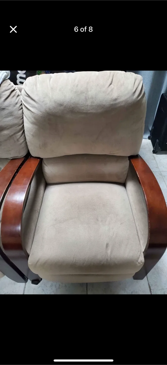 Used Beige Loveseat Sofa image indicator(6)