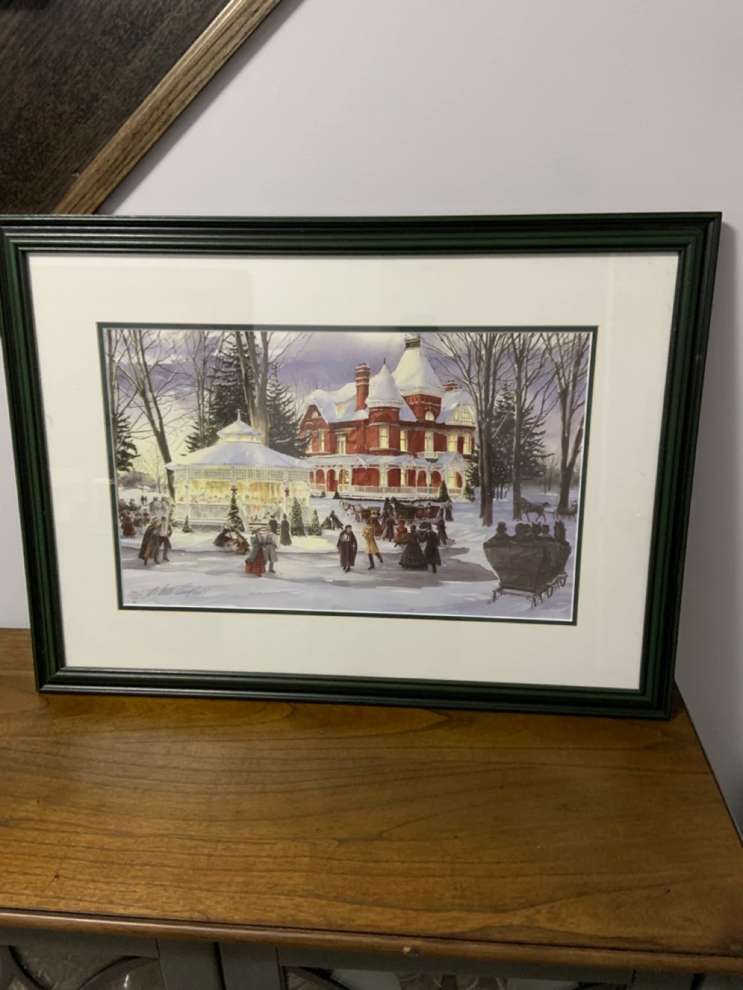 Walter Campbell  1993  28 x 21 approximate green frame - photo 3