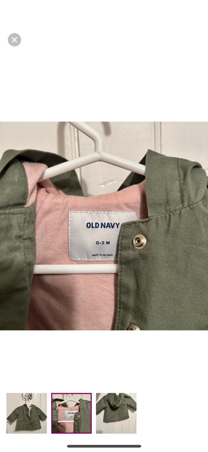 Old Navy Baby Jacket - Size 0-3 Months - photo 2