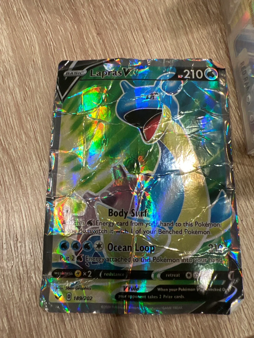 Lapras V Pokémon Card