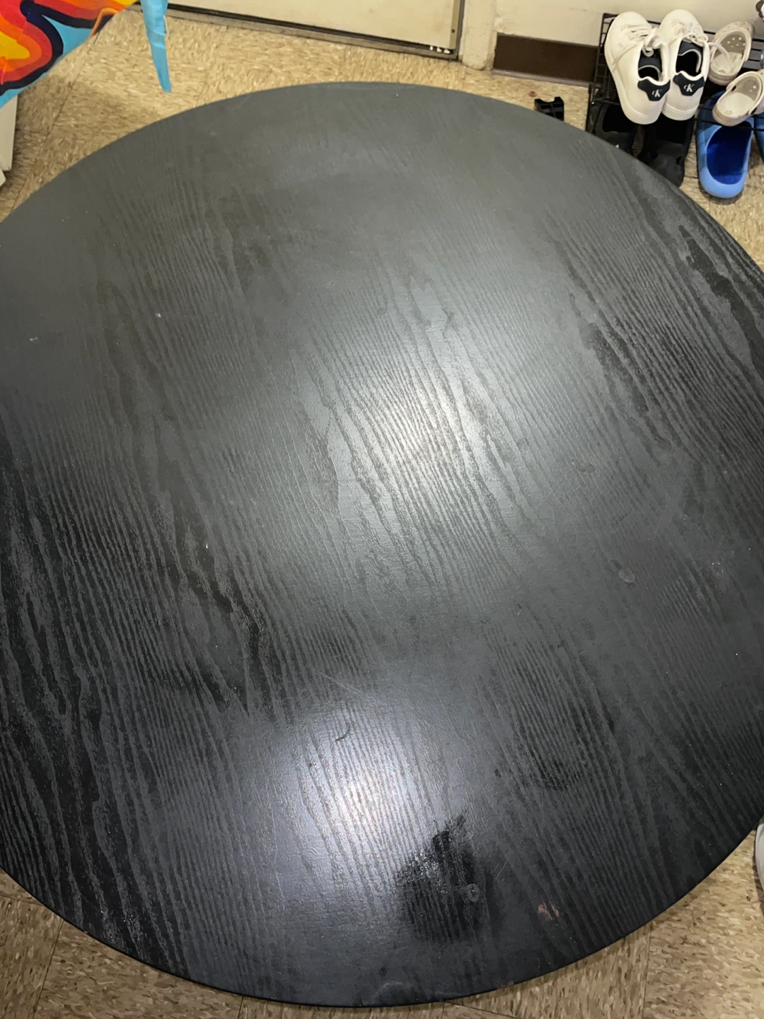 Round Black Dining Table