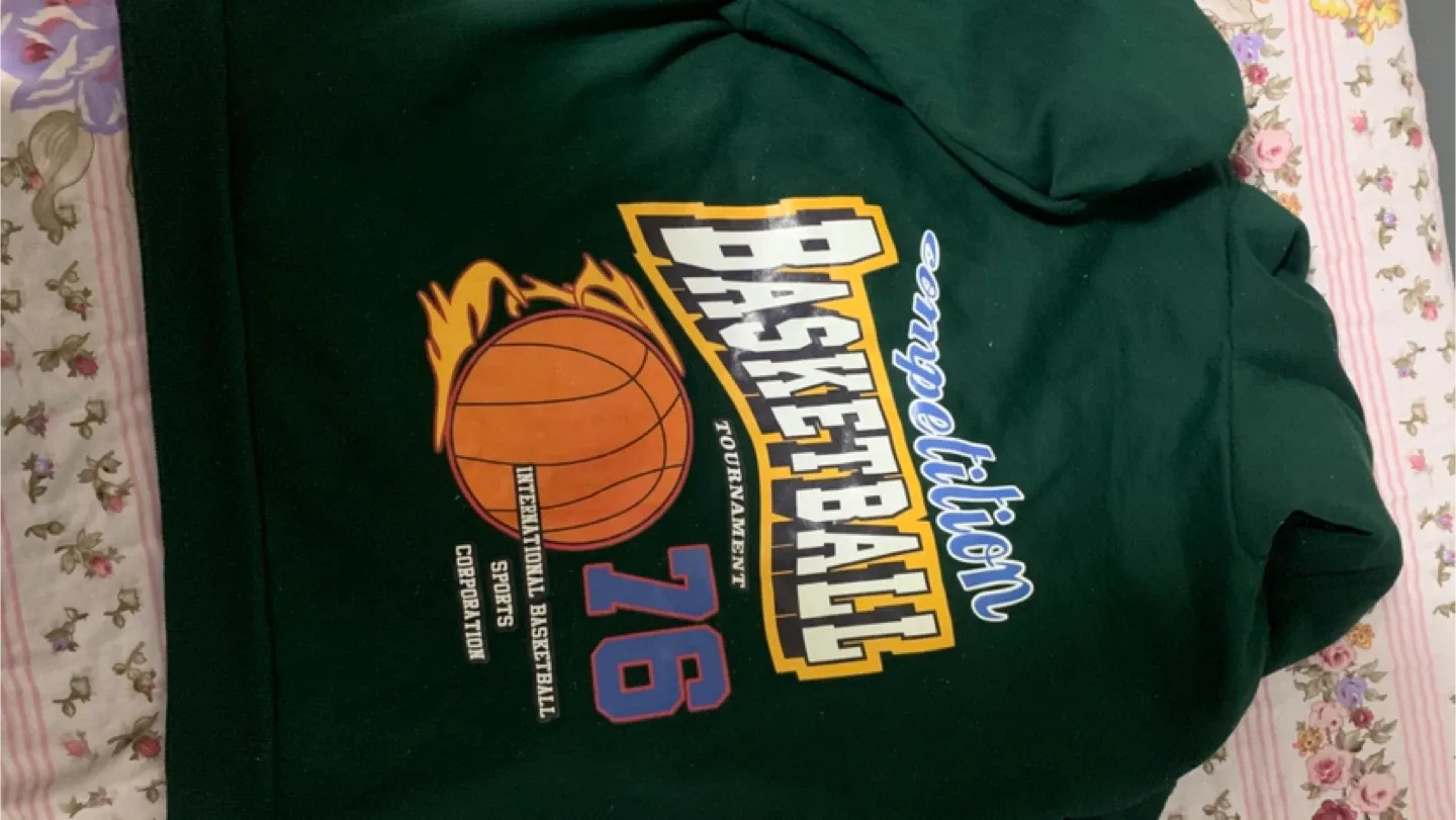 Basketball Tournament 76 Green Hoodie