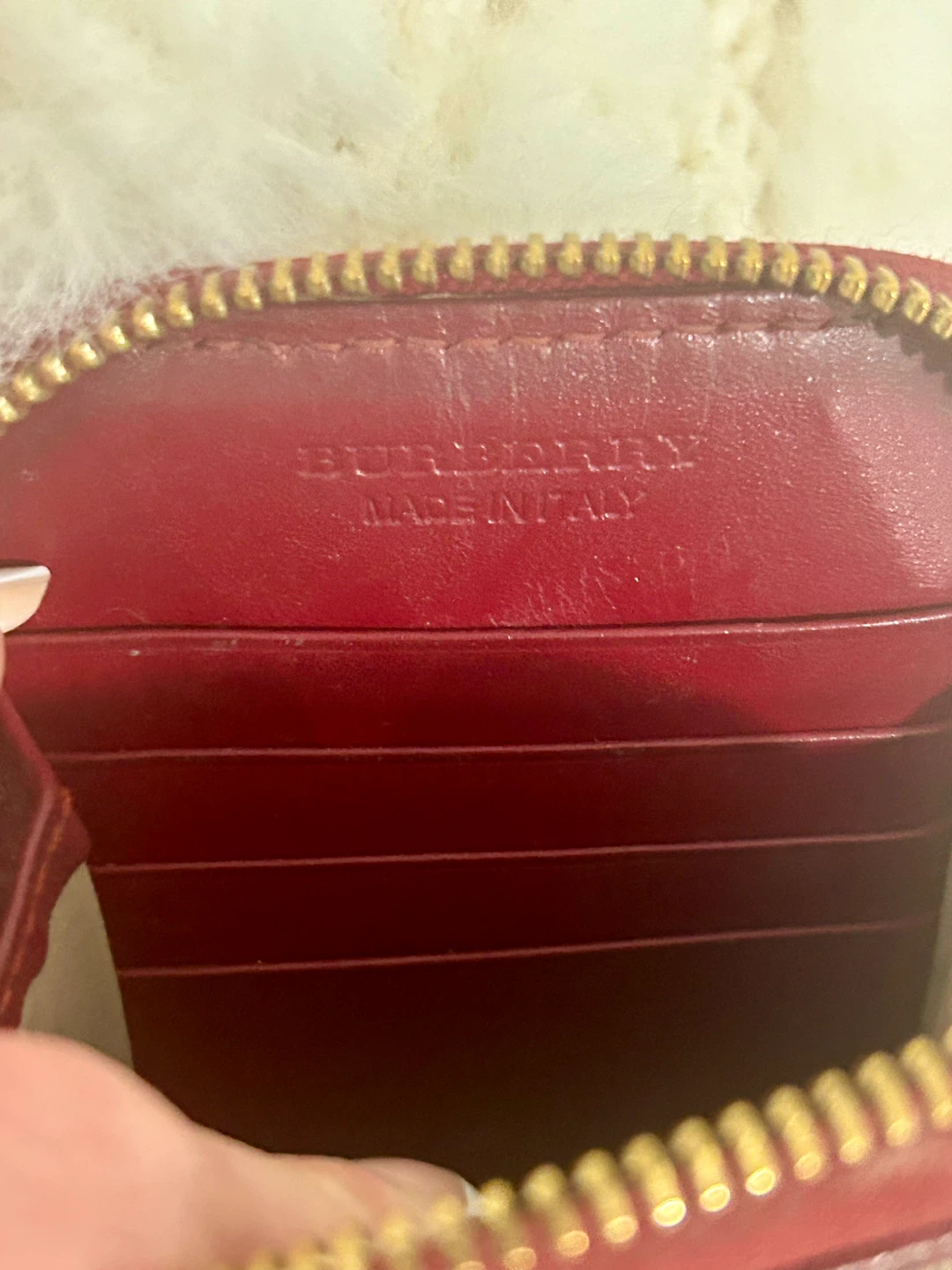 Burberry Coin card purse Case with chain to carry - photo 2