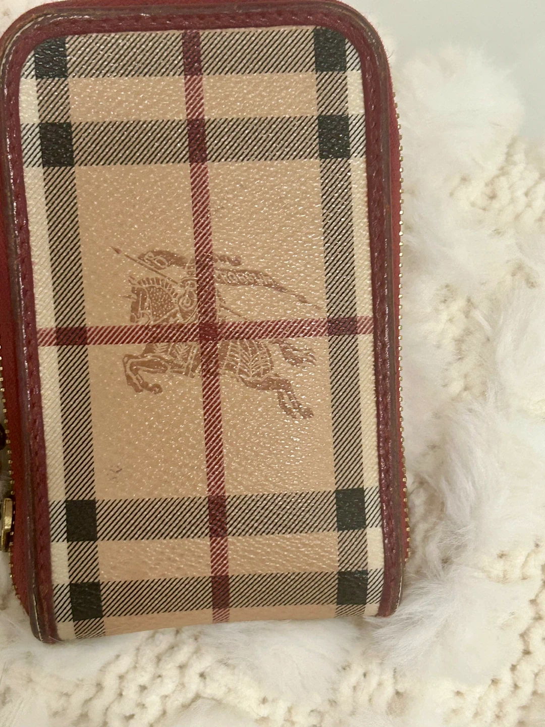Burberry Coin card purse Case with chain to carry
